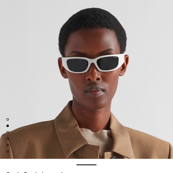 Prada White Sunglasses for Women - Picture 6 of 12